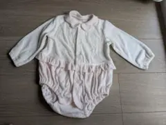 コムサイズム　ロンパース　ピンク　襟つき　天使　80サイズ