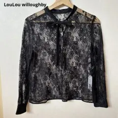 LOULOU WILLOUGHBYボウタイフラワー 総レース ブラウス未使用タグ