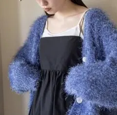 LOWRYSFARM ラメシャギーカーディガンＬＳ　ローリーズファーム