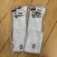 ディズニー デイジー刺繍靴下 2足セット 23-25cm ハイソックス