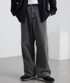 ヴィンテージメイクバギーセミワイドデニムパンツ