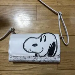 【ユニバ】スヌーピー スマホショルダーバッグ
