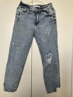 ZARAザラ　デニムパンツ　ダメージ