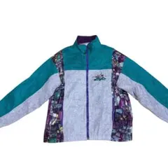 【90s】レトロ フリースジャケット ポーラテック300 クレイジーパターン