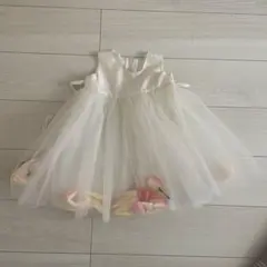 ホワイト チュール ベビードレス 95cm以下
