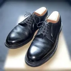 廃盤モデル Alden 945 8.5D ブラックプレーントゥ シューツリー付属のサムネイル