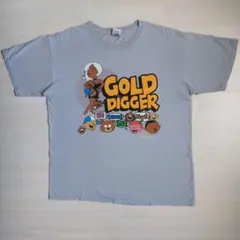 Y2K カニエウエスト GOLD DIGGER オフィシャル ラップTシャツ