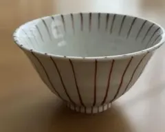 share with Kurihara harumi 飯碗 赤縞 茶碗　金継ぎ用のサムネイル