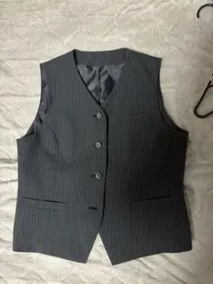 P*y様 ③ グレー ストライプベスト フォーマル カジュアル