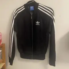 adidas ブラック ジップアップジャケット