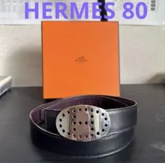 HERMES エルメスリバーシブルベルト75 エブリンバックル シルバー