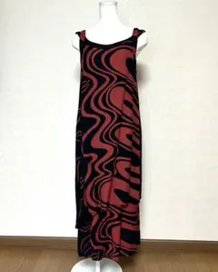 CALABAZA レーヨン　ノースリーブ　ロングワンピース