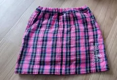 X-girlstages140センチ ピンク チェック柄 スカート