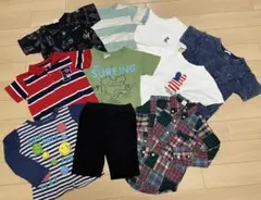 キッズ服 110cm~ Tシャツ・ポロシャツ・長袖・半ズボンセット 10点まとめ