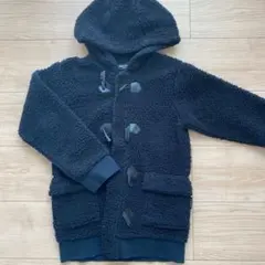 COMME CA ISM ボアダッフルコート 130A ブラック