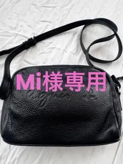 タイムセール★agnès b. 黒 レザー ショルダーバッグ