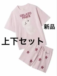 ♥️新品 ジェラートピケ ドックワンポイントTシャツ&ショートパンツ