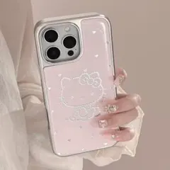 iphone13/14ケース スマホケース ハローキティ　アイホンカバーキラキラ