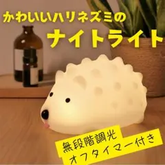 【授乳ライトにおすすめ！】ハリネズミのナイトライト 調光&オフタイマー付きのサムネイル
