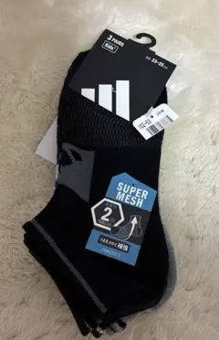 新品　adidas ソックス 3足セット 【23-25cm】