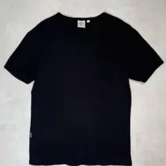 美品 AVIREX U.S.A. Vネック 半袖 サーマル Tシャツ M 黒のサムネイル