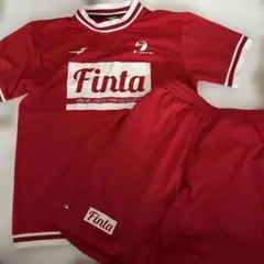 FINTA サッカー・フットサルウェア　上下セット Ｌサイズ　赤
