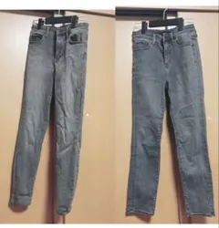 UNIQLOスキニーパンツブラックデニム 2点セット 　24インチ