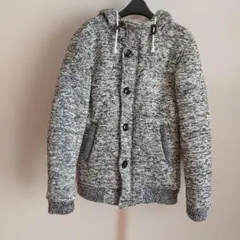 GOTCHA 裏起毛　 ボタン付きフードジャケット グレー系