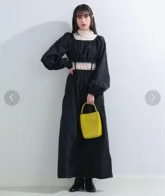 Ray BEAMS セパレート ストラップ ワンピース ブラック0サイズ