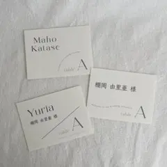 エスコートカード　席札　テーブルナンバー　ウエディング　結婚式