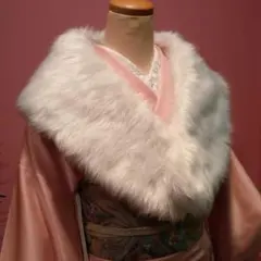 成人式向け【白ショール】