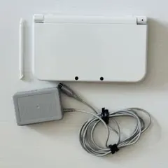 New 3DS LL パールホワイト 本体 充電器付き 美品