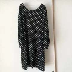 ドット柄ワンピース　コットン100% レディース