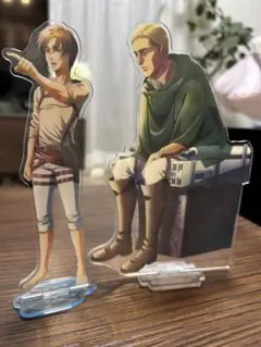 進撃の巨人一番くじエレン・イェーガー エルヴィン・スミス　アクリルスタンド