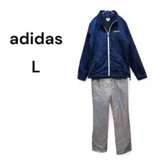 adidas中綿ジャケット パンツ セットアップ L ネイビー 防寒 上下セット