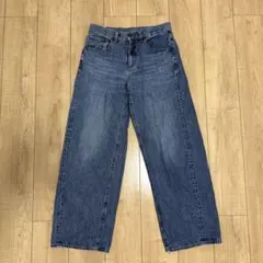 【GU】デニムワイドパンツ