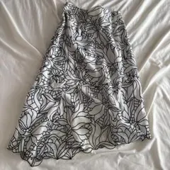 マーメイドスカート 切替 花のサムネイル