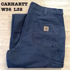 カーハート ペインターパンツ ネイビー W36 ワークパンツ 古着 メキシコ製