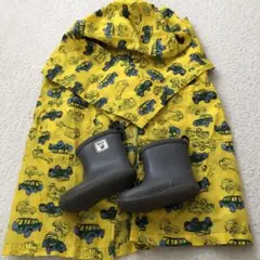 レインコートとブーツ2点セット