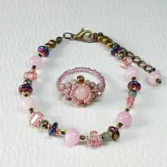 No.3944 ビーズブレスレットハンドメイド