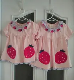 BABY CHEER いちご Tシャツ 90cm110cm2着セット