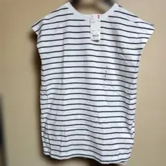 【未使用品】UNIQLO ノースリーブ ボーダーTシャツ サイズS チュニック
