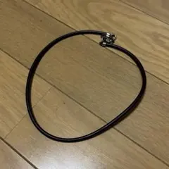 EMPORIO ARMANI ブラウンレザーコード ネックレス　メンズのサムネイル