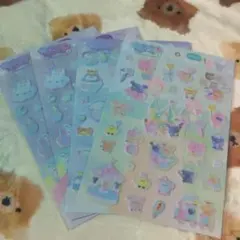 ゆめかわBIGシール　4枚セット