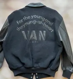 【値下げ】VAN スタジャン 黒/ベージュ アメリカンスポーツリーグ87 STADIUM JUMPER - VAN STORE