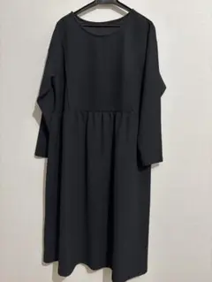美品　マタニティワンピース　黒　授乳口あり　M-L