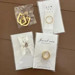 JewelVOX ジュエルボックス アクセサリー 4点セット ゴールド ピアス