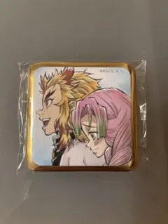 鬼滅の刃 ダイニング お楽しみくじ スクエア缶バッジ 煉獄　蜜璃