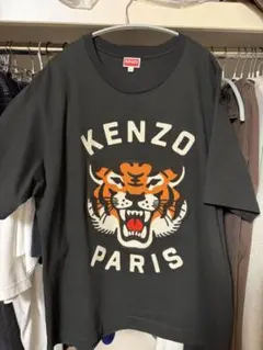 KENZO ブラック Tシャツ 刺繍