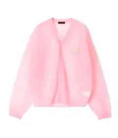 CABaN シアーナイロン Vネックカーディガン